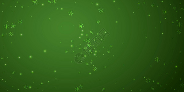 落雪雪花的圣诞节背景雪片绿色卷轴薄片墙纸烟花故事星星暴风雪新年图片