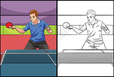 表格网球布色页面彩色说明图片