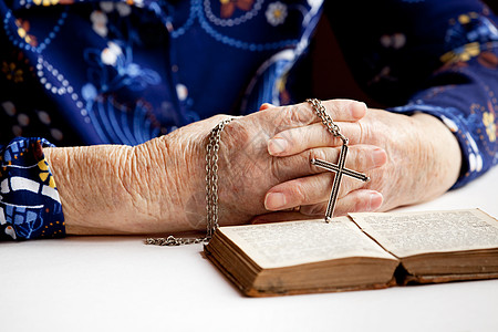 祷告 舒适 圣经 吊坠 路德会 基督教 奶奶 念珠 女性图片