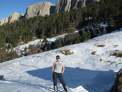 山脉 顶峰 冬天 美丽 一种解脱 一道风景 加索山脊图片