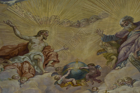 圣经壁画 维也纳 天主教 基督 天堂 上帝 欧洲图片