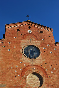 圣多梅尼科 圣米尼纳托 天空 建筑的 纪念碑 教会 雕像图片
