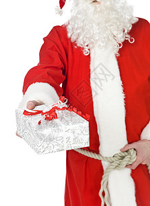圣诞老人 圣诞帽 胡须 乐趣 感觉很好 红色的 眼镜 表情背景图片