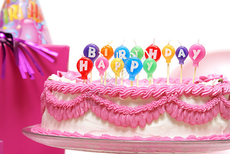 生日快乐蜡烛 天 幸福 水平的 庆典 甜点 蛋糕 派对图片