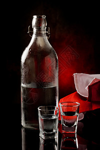 伏特加 瓶子 新鲜的 鸡尾酒 透明的 凉爽的 伏特加酒 水晶 酒图片