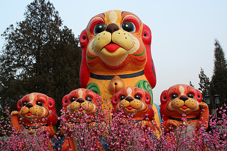 中国 月球 中国北京戴坦公园新年装饰图片