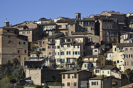 锡耶纳的角逐 房屋 遗产 游客 意大利 历史性图片