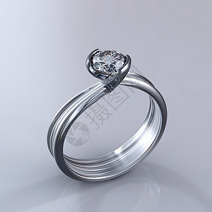 带孤立钻石的戒指 浪漫 克拉 美丽 时尚 金属 铬合金图片