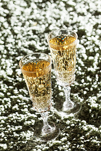香槟长笛 白色的 派对 葡萄酒 金子 工作室图片