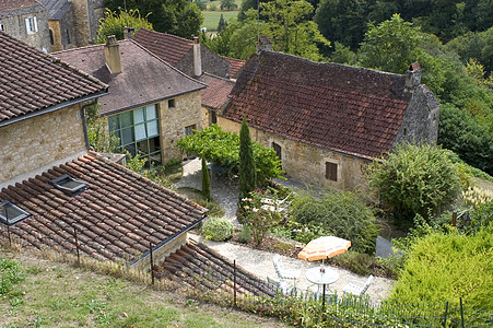 Castelnaud村 历史性 自然 卡斯泰尔诺 骑士 墙图片