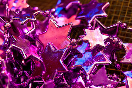 圣诞节装饰 装饰品 星星 假期 紫丁香背景图片