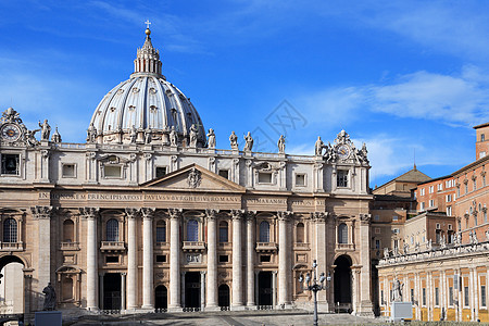 罗马圣彼得巴西利卡 宗教 旅行 罗马天主教 历史 意大利背景图片