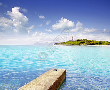 与奥卡纳达岛 西班牙 阿尔库迪亚 巴利阿里群岛 假期 欧洲 海岸 海景图片
