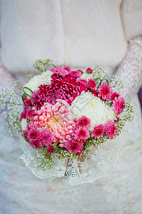 新娘举行婚礼花束 美丽 幸福 爱 生活 时尚 金子背景图片