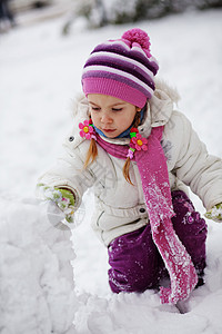 冬季假期 天 生活 童年 雪 孩子 女孩 时尚背景图片