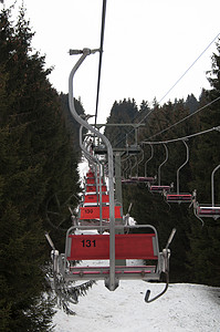 Montafon的滑雪车高清图片