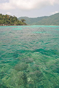 Surin岛国家公园 海洋 放松 浪漫的 云 泰国图片