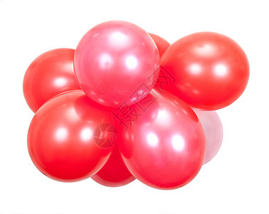 气球 庆典 庆祝 丝带 红色的 乳胶 紫色的 惊喜 派对图片