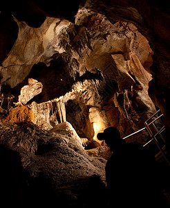 耶诺兰洞穴 地质学 亚 钟乳石 卢卡斯 游客 威尔士 岩石背景图片
