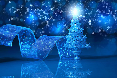 蓝圣诞节拼贴图 覆盖 雪 新年 圣诞节快乐 假期 星星图片