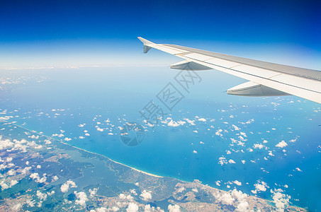 飞机机翼窗外 引擎 气氛 航天 高度 航空图片