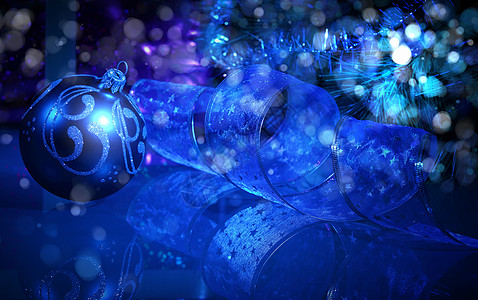 科技图背景蓝圣诞节拼贴图 覆盖 雪 玻璃 雪花 辉光 新年 圣诞前夜背景