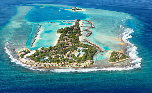 马尔代夫空中海岛图片
