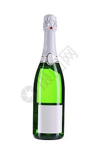葡萄酒标签一瓶香肠酒 反射 干净的 庆祝 香槟酒 假期 蓝色的 高脚杯背景