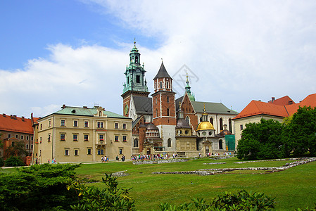 克拉科夫 克拉科夫 Wawel Hill的Wawel教堂 历史性 古老的图片
