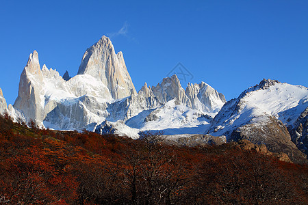 阿根廷巴塔哥尼亚国家公园所见菲茨罗伊山的美丽自然景观 挑战 旅行图片