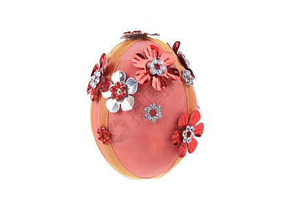 翡翠宝石复活节蛋加刺绣 季节性的 传统的 春天 条纹 宝石背景