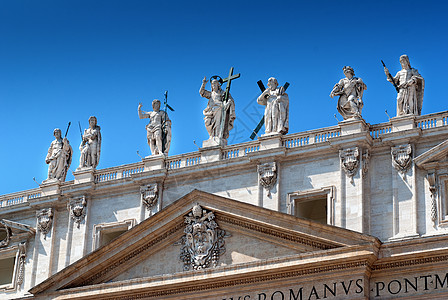 意大利罗马圣彼得巴西里克圣彼得神像图片