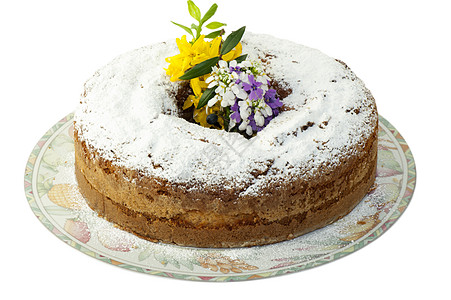 蛋糕甜点复活节蛋糕和自制 甜食 庆祝 黄色的 传统的 假期 糖背景