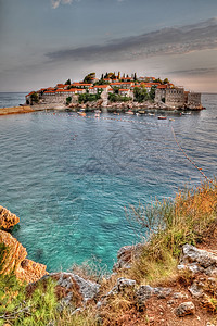 黑山老城 美丽 旅游 海岸线 地中海 斯特凡 欧洲图片