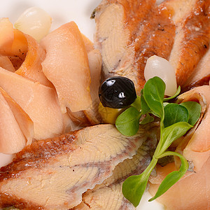 各种烟熏鱼 美食 大菱鲆 小吃 鲭鱼 假期 亚洲 可口图片