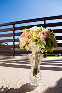 婚礼花束 鲜花 玫瑰 美丽的花束 订婚 开花图片