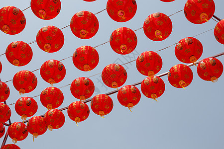 中国红灯笼装饰 假期 龙 中国新年 镇 金的图片