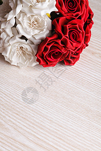 红玫瑰和白玫瑰 情人节 庆典 花束 婚礼 邀请函 商业 白色的图片