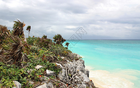 热带热带天堂 天空 岩石 异国情调 蓝色的 海景图片