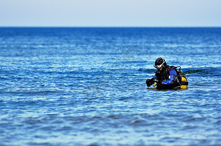 Scuba 潜水员 呼吸 男性 水上运动 旅行 水肺潜水 冒险图片