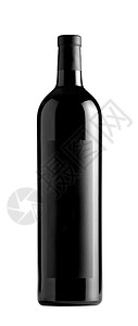 红酒瓶 葡萄酒 物品 庆典 空白的 豪饮 黑色的 未开封图片