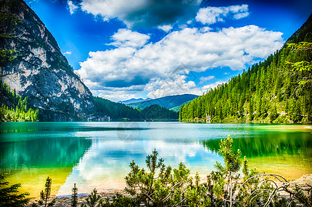 布赖人湖湖 野湖 荒野 美丽 自然 旅游 山 池塘 意大利语图片