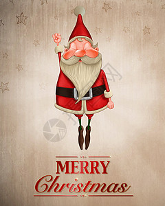 圣诞节海报背景圣诞老人开贺卡背景