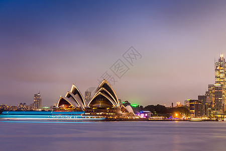 SYDNEY - 2015年10月12日 象形悉尼歌剧院 天际线 地标图片