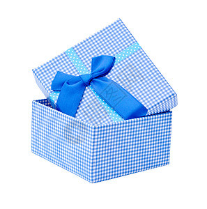 蓝礼品盒 蓝色的 网 喜庆的 情人节 丝带 弓背景图片