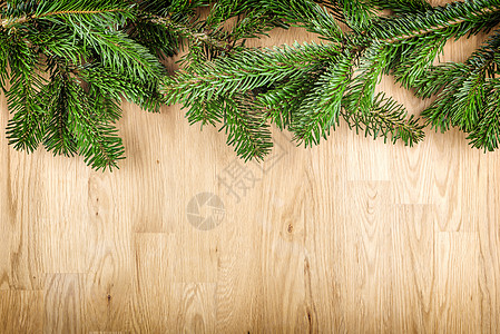 装饰圣诞树木木背景的树枝 乡村 框架 松树 假期 季节 冷杉 冬天背景