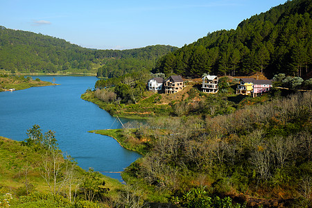 Tuyen Lam湖 Dalat湖 越南 度假村 生态别墅 松林 场景图片