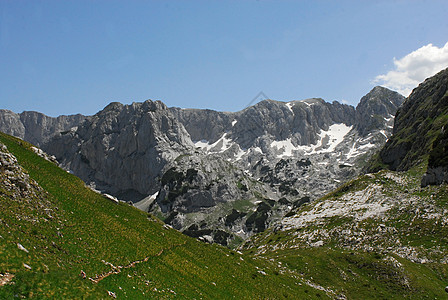 都灵 天 顶峰 巴尔干 杜米特 高地 欧洲 山 草地 扎布利亚克图片