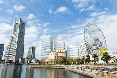 横滨湾 商业 海滨 未来 市中心 海洋 城市景观 天空 盛大图片