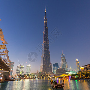 世界最高摩天大楼 迪拜 阿拉伯联合酋长国 蓝色的 旅游图片